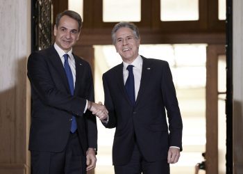 Συνάντηση του Πρωθυπουργού Κυριάκου Μητσοτάκη με τον Υπουργό Εξωτερικών των Ηνωμένων Πολιτειών Antony Blinken