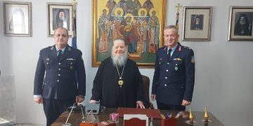 Εθιμοτυπική επίσκεψη του Γενικού Περιφερειακού Αστυνομικού  Διευθυντή Δυτικής Μακεδονίας στο Μητροπολίτη Φλωρίνης, Πρεσπών και Εορδαίας