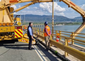 Ολοκληρώθηκε χωρίς προβλήματα η δεύτερη φάση εργασιών στην Υψηλή Γέφυρα Σερβίων