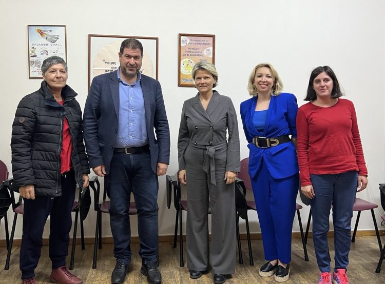 Επίσκεψη του υποψηφίου βουλευτή της ΝΔ Θανάση Σταυρόπουλο στο Κέντρο Πρόληψης «Ορίζοντες» Π.Ε. Γρεβενών