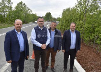 Επίβλεψη για την εξέλιξη των έργων και την βελτίωση της οδικής ασφάλειας στα Πατώματα Γρεβενών.(Φωτογραφίες+Βίντεο)
