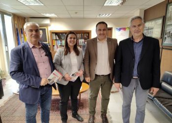 Επίσκεψη του Γιώργου Καλαμάρα Υποψήφιο Βουλευτή Ν. Γρεβενών ΣΥΡΙΖΑ-ΠΣ στο Διοικητήριο της ΠΕ Γρεβενών και στη τοπική Διεύθυνση ΕΦΚΑ