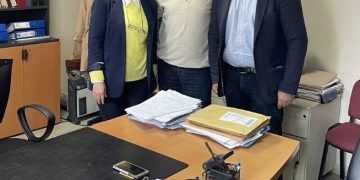 Επισκέψεις του υποψηφίου βουλευτή της ΝΔ Θανάση Σταυρόπουλο σε δημόσιες υπηρεσίες