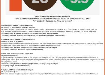 Το καλοκαιρινό πρόγραμμα δράσεων της ΔΗ.ΚΕ.ΒΙ Γρεβενών