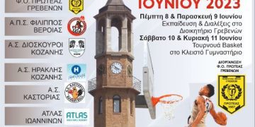 5o Τουρνουά καλαθοσφαίρισης διοργανώνει ο Φ.Ο. Πρωτέας Γρεβενών