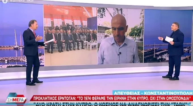 Ερντογάν από τα κατεχόμενα: Το 1974 φέραμε την ειρήνη στην Κύπρο – Να αναγνωριστεί η «ΤΔΒΚ»