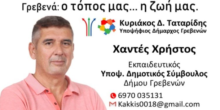 Δήλωση υποψηφιότητα Χρήστου Χαντέ