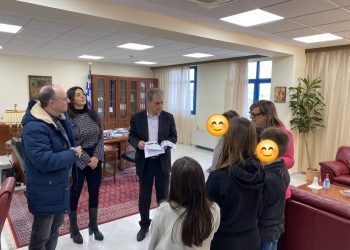 Επίσκεψη μαθητών στον Περιφερειάρχη και στους Αντιπεριφερειάρχες Δυτικής Μακεδονίας