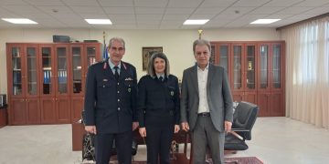 Εθιμοτυπική επίσκεψη του Γενικού Περιφερειακού Αστυνομικού Διευθυντή Κωνσταντίνου Σπανούδη στον Περιφερειάρχη