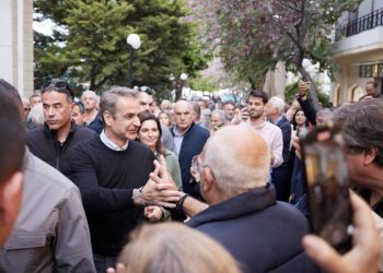 Χαιρετισμός του Πρωθυπουργού και Προέδρου της Νέας Δημοκρατίας Κυριάκου Μητσοτάκη σε συγκέντρωση πολιτών στη Ρόδο