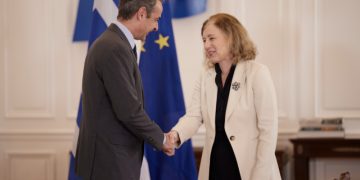 Συνάντηση του Πρωθυπουργού Κυριάκου Μητσοτάκη με την Αντιπρόεδρο της Ευρωπαϊκής Επιτροπής Věra Jourová