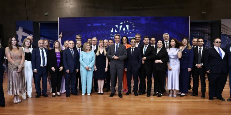 Εκδήλωση για την παρουσίαση του ψηφοδελτίου της Νέας Δημοκρατίας για τις Ευρωεκλογές της 9ης Ιουνίου.