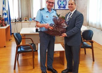 Εθιμοτυπική επίσκεψη του Γενικού Πρόξενου των Η.Π.Α., στον Γενικό Περιφερειακό Αστυνομικό Διευθυντή Δυτικής Μακεδονίας, στο Αστυνομικό Μέγαρο Κοζάνης