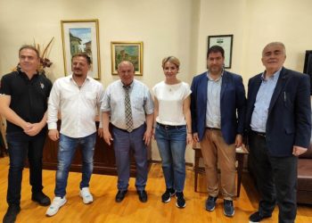 Επίσκεψη Αλεξάνδρας Σδούκου στον Δήμαρχο Γρεβενών.