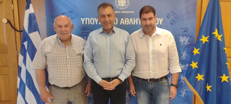Συνάντηση Δημάρχου Γρεβενών με τον Αν. Υπουργό Παιδείας, Θρησκευμάτων και Αθλητισμού, αρμόδιο για θέματα αθλητισμού, κ. Γιάννη Βρούτση.