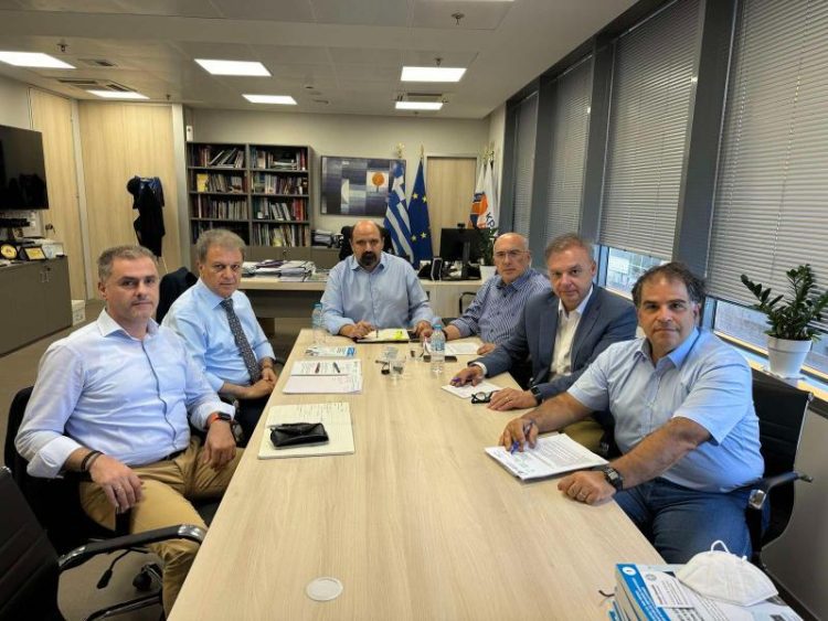 Συνάντηση του Περιφερειάρχη Δυτικής Μακεδονίας  Γιώργου Αμανατίδη με τον Υφυπουργό Κλιματικής Κρίσης και Πολιτικής Προστασίας Χρήστο Τριαντόπουλο