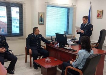 Εκφώνηση Πανηγυρικού λόγου στο πλαίσιο εορτασμού της Εθνικής Επετείου «28ης Οκτωβρίου 1940» στις έδρες των Διευθύνσεων Αστυνομίας της Γενικής Περιφερειακής Αστυνομικής Διεύθυνσης Δυτικής Μακεδονίας