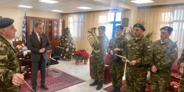 Πρωτοχρονιάτικα κάλαντα και ευχές σήμερα στο γραφείο του Περιφερειάρχη Δυτικής Μακεδονίας