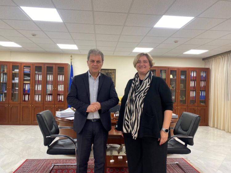 Επίσκεψη της νέας Προέδρου του ΕΒΕ Φλώρινας στον Περιφερειάρχη