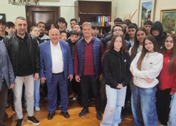Επίσκεψη μαθητών του 1ου Γυμνασίου Γρεβενών στο Δημαρχείο.