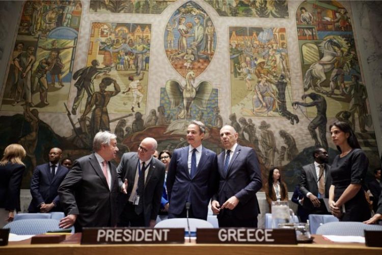 Συνάντηση του Πρωθυπουργού Κυριάκου Μητσοτάκη με τον Γενικό Γραμματέα του ΟΗΕ António Guterres