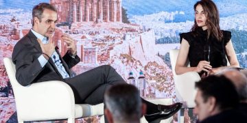 Συζήτηση του Πρωθυπουργού Κυριάκου Μητσοτάκη με τη δημοσιογράφο Connie Loizos στο πλαίσιο εκδήλωσης της διαδικτυακής εφημερίδας TechCrunch