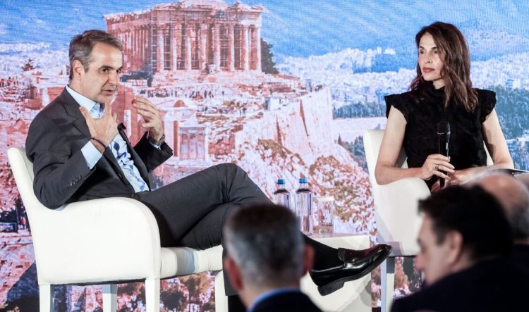 Συζήτηση του Πρωθυπουργού Κυριάκου Μητσοτάκη με τη δημοσιογράφο Connie Loizos στο πλαίσιο εκδήλωσης της διαδικτυακής εφημερίδας TechCrunch