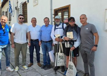 Υποδοχή των περιπατητών – προσκυνητών του μονοπατιού του Αγίου Γεωργίου