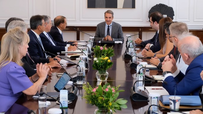 Συνάντηση του Πρωθυπουργού Κυριάκου Μητσοτάκη με την Ελληνική Ένωση Τραπεζών για το πρόγραμμα «Μαριέττα Γιαννάκου»