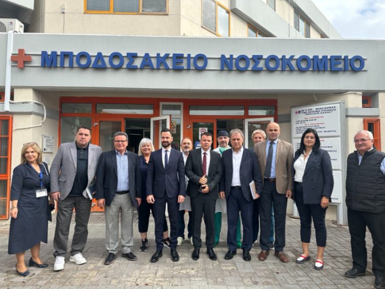 Στο «Μποδοσάκειo» Νοσοκομείο ο Περιφερειάρχης Γιώργος Αμανατίδης και ο Διοικητής της 3ης ΥΠΕ Δημήτρης Τσαλικάκης