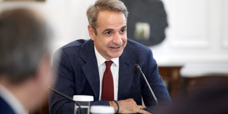 Ο Κυριάκος Μητσοτάκης στη σύνοδο κορυφής της MED9