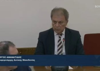 Ο Περιφερειάρχης Δυτικής Μακεδονίας Γιώργος Αμανατίδης στη Διαρκή Επιτροπή Παραγωγής και Εμπορίου για την Εγνατία Οδό Α.Ε.