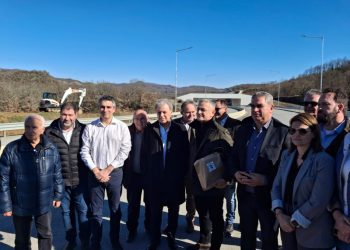 Επίσκεψη του υπουργού Μεταφορών Χρίστου Δήμα, στο Βόρειο Τμήμα του Ε65
