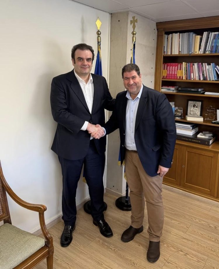 Συνάντηση του Βουλευτή Π.Ε. Γρεβενών με τον Πρόεδρο του Eurogroup και Υπουργό Εθνικής Οικονομίας και Οικονομικών, Κυριάκο Πιερρακάκη