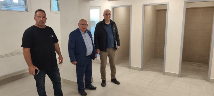 Αυτοψία Δημάρχου Γρεβενών στο έργο αναβάθμισης του Κλειστού Κολυμβητηρίου.