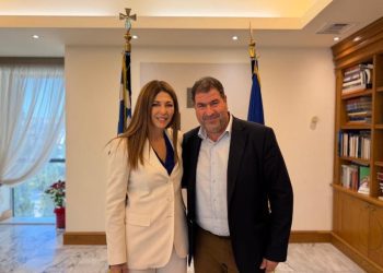 Συνάντηση του Βουλευτή Π.Ε. Γρεβενών με την Υπουργό Παιδείας, Θρησκευμάτων και Αθλητισμού Σοφία Ζαχαράκη