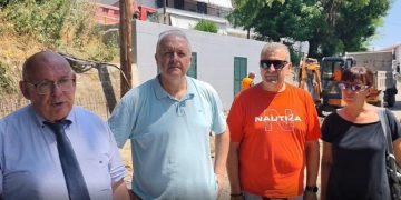 Αυτοψία Δημάρχου Γρεβενών στις εργασίες ανάπλασης του Βαροσίου.