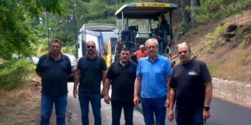 Ολοκληρώνεται η ασφαλτόστρωση της οδού Περιβόλι – Αβδέλλα