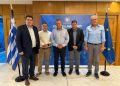 Εθιμοτυπικές συναντήσεις με την πολιτική ηγεσία των Υπουργείων Παιδείας και Αθλητισμού.