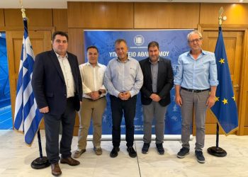 Εθιμοτυπικές συναντήσεις με την πολιτική ηγεσία των Υπουργείων Παιδείας και Αθλητισμού.