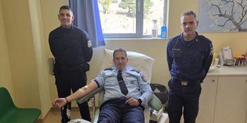  Πανελλαδική εθελοντική αιμοδοσία , ενισχύοντας την τράπεζα αίματος της Ελληνικής Αστυνομίας 
